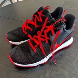 Nike LeBron Witness 5 Bred Men’s Basketball Shoes Black/Red - Size 14
